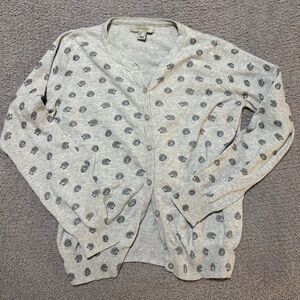 Atmosphere Gray Hedgehog Patterned Cardigan